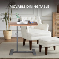 Table de Lit Réglable en Hauteur sur Roulettes