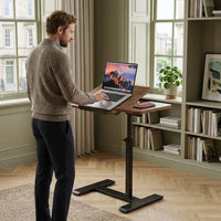 Table de Lit Réglable en Hauteur sur Roulettes