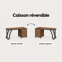 Caisson réversible à monter à gauche ou à droite