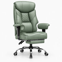 Fauteuil gaming renforcé 180 kg avec repose-pieds coloris vert