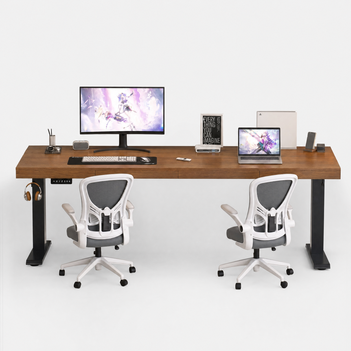 Bureau Électrique Réglable en Hauteur Double Moteur