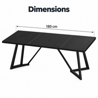 Dimensions du bureau de direction : 180 cm de longueur